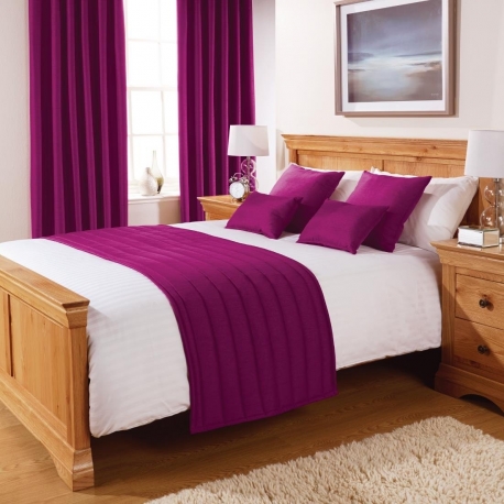 Comfort Simplicity Bed Runner Aubergine Super King