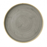 Churchill Stonecast Walled Chefs Plates Peppercorn Grey 210mm 6 Pack