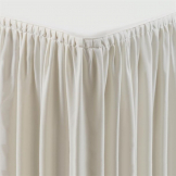 Table Top Cream Cover and Skirting - Plisse Style