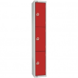 Elite Four Door Electronic Combination Locker Red