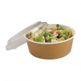 Colpac Recyclable Kraft Salad Pots With Lid Large 1300ml 150 Pack