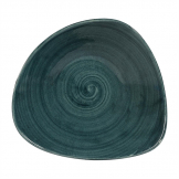Churchill Stonecast Patina Triangular Bowls Rustic Teal 21oz 235mm 12 Pack