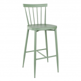 Bolero Windsor Aluminium Green High Stools 2 Pack