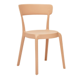 Bolero Mila Cafe Chairs Light Nude Pink 2 Pack
