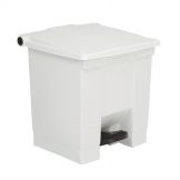 Rubbermaid Step-On Pedal Bin White 30.5Ltr