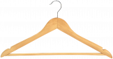 Chelsea Guest Hangers With Hook Dark Wood (Case of 100)