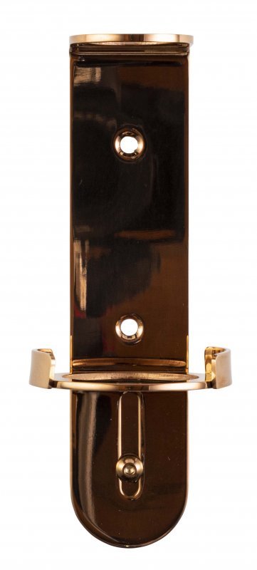Deluxe Sunset Gold Stainless Steel Wall Bracket for 300ml Bottles - Single