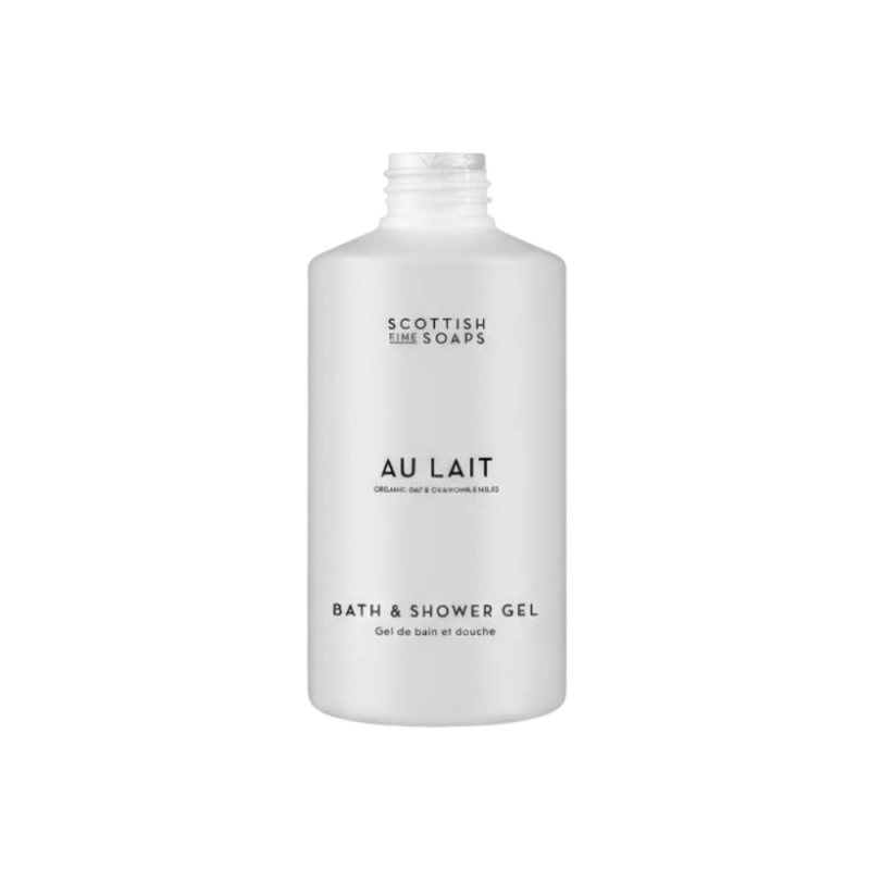 Au Lait Bath & Shower Gel 300ml Empty Printed Bottles (6 pcs)