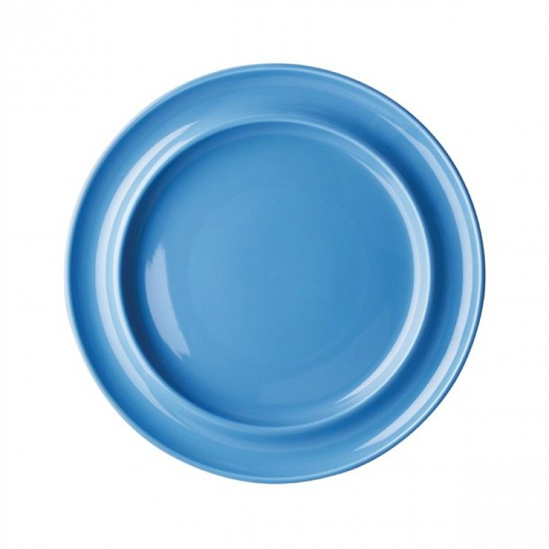 Olympia Heritage Raised Rim Plates Blue 253mm 4 Pack