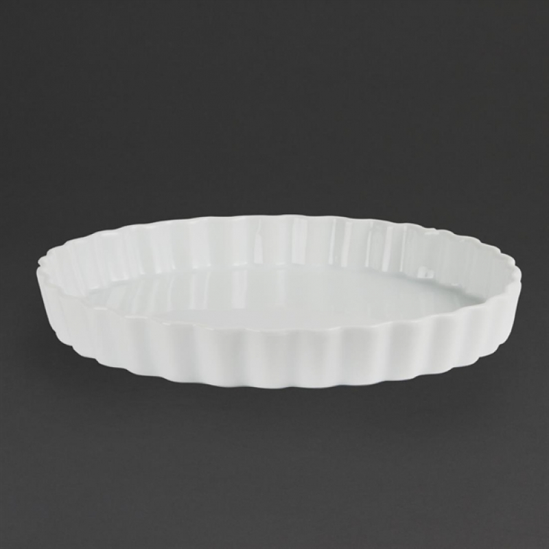 Olympia Whiteware Flan Dishes 265mm 6 Pack
