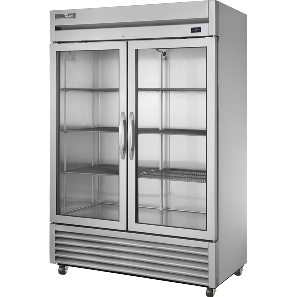 True 2 Glass Door Foodservice Upright Refrigerator T-49G